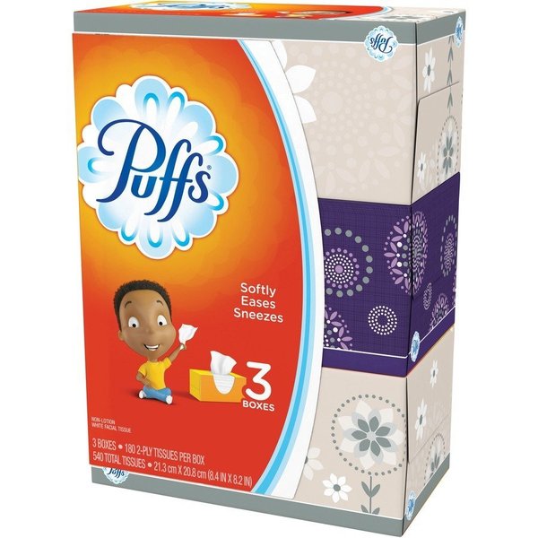 Puffs Tissue, Facial, , Basic 8PK PGC87615CT